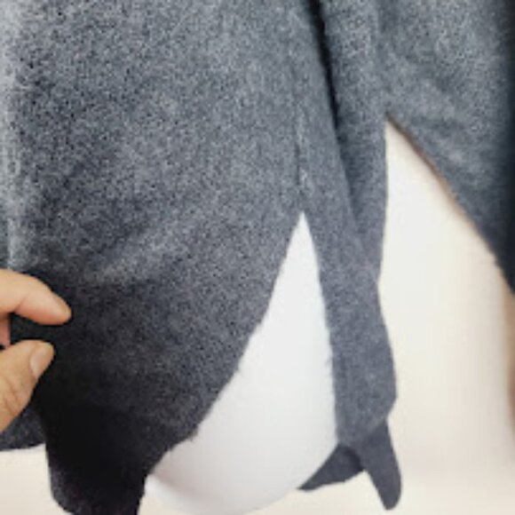 Free People Women's Black Round Neck Oversized Pullover Sweater Size XS - Picture 6 of 10